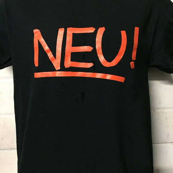 Neu ! German band electronic kraut rock music black t shirt