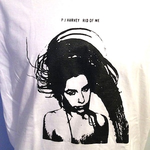 P J Harvey rid of me rock music short or long sleeve t shirt