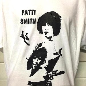 Patti Smith portrait punk rock music image Bowie short or long sleeve t shirt