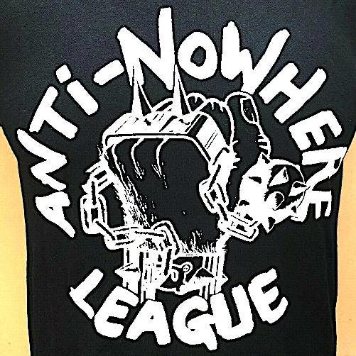 ANTI-NOWHERE LEAGUE Tシャツ サイズS Anti-Nowhere League Tシャツ | 45REVOLUTION
