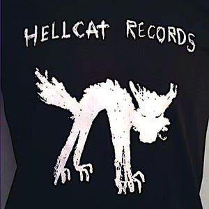 Hellcat Records - Cat  music band short or long sleeve t shirt