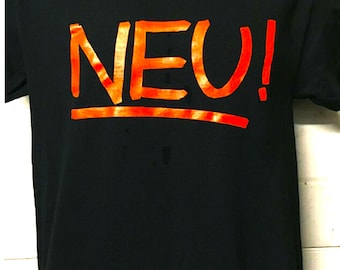 Neu ! German band electronic kraut rock music black t shirt
