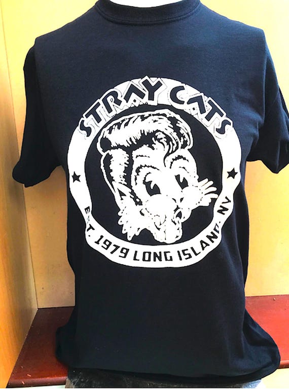 Stray Cats Long Island 1979 Rockabilly Music Short or Long Sleeve
