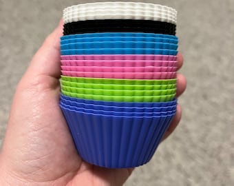 Fodere per cera colorata riutilizzabili in silicone/crostata