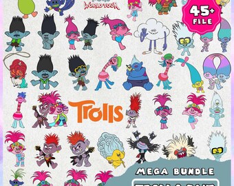 Trolls Band Together Movie 2024 Png, Queen Poppy Png, Trolls Band Together Png, Cartoon svg Instant Download