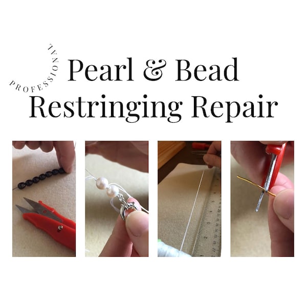 Professional Pearl Restringing, Pearl Knotting, Bead Restringing, Bead Knotting, Pearl Bead Repair Service UK, Hand knotted Pearl Repair UK