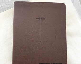 NIV Engraved journaling Bible customized Engraved Note taking Bible Christmas Gift For Him/Her Baptism First Communion Gift Glory to Jesus