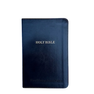 KJV compact custom Engraved Bible Personalized Cover Engraving on Bible Religious Gift Baptism First Communion gift Bible Christmas Gift