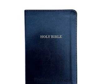 Engraved KJV Compact Bible, Personalized Religious Gift