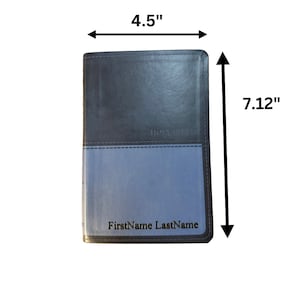 KJV compact custom Engraved Bible , Personalized Cover , Engraving on Bible,  , Religious Gift , Baptism gift , First Communion Bible
