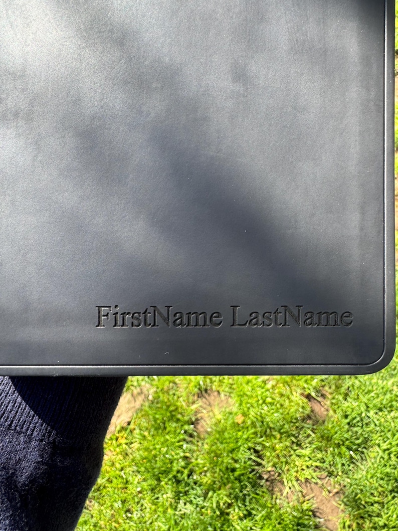 Personalized Large Print ESV Gift Bible, Matte Black Leather-Like Cover imagem 2