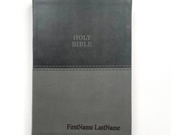 Custom Engraved Large Print KJV Bible: Personalized Religious Gift