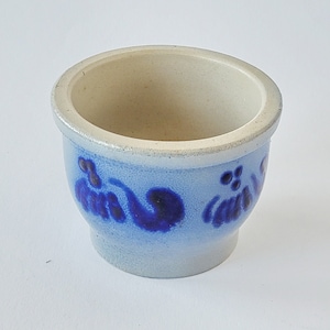 Ceramic pot, salt glaze, grey blue, Westerwald stoneware, vintage, flowerpot, lard pot, herring pot, storage pot ceramic