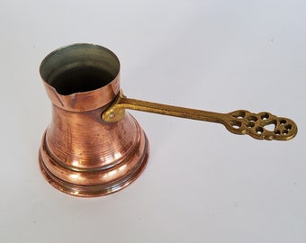 Mocha pot made of copper, Morocco vintage, North African - Arabic coffee maker, espresso maker, copper pot, vintage Africa