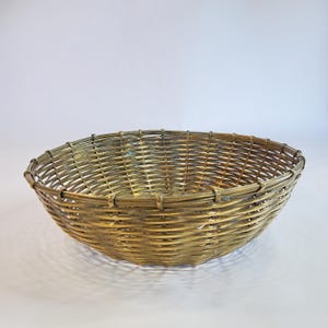 Brass basket, 19 cm, woven brass bowl, bread basket, flower bowl, candy bowl, vintage, serving bowl, basket, brass bowl
