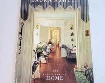 Laura Ashley Home Decor 1992, Vintage Catalog Belgium, Dutch, Design Catalog Grand Millennial Style, Inspiration Cottage Core