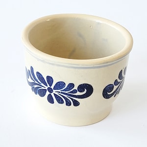 Ceramic pot, salt glaze, grey blue, Westerwald stoneware, vintage, flowerpot, lard pot, herring pot, storage pot ceramic