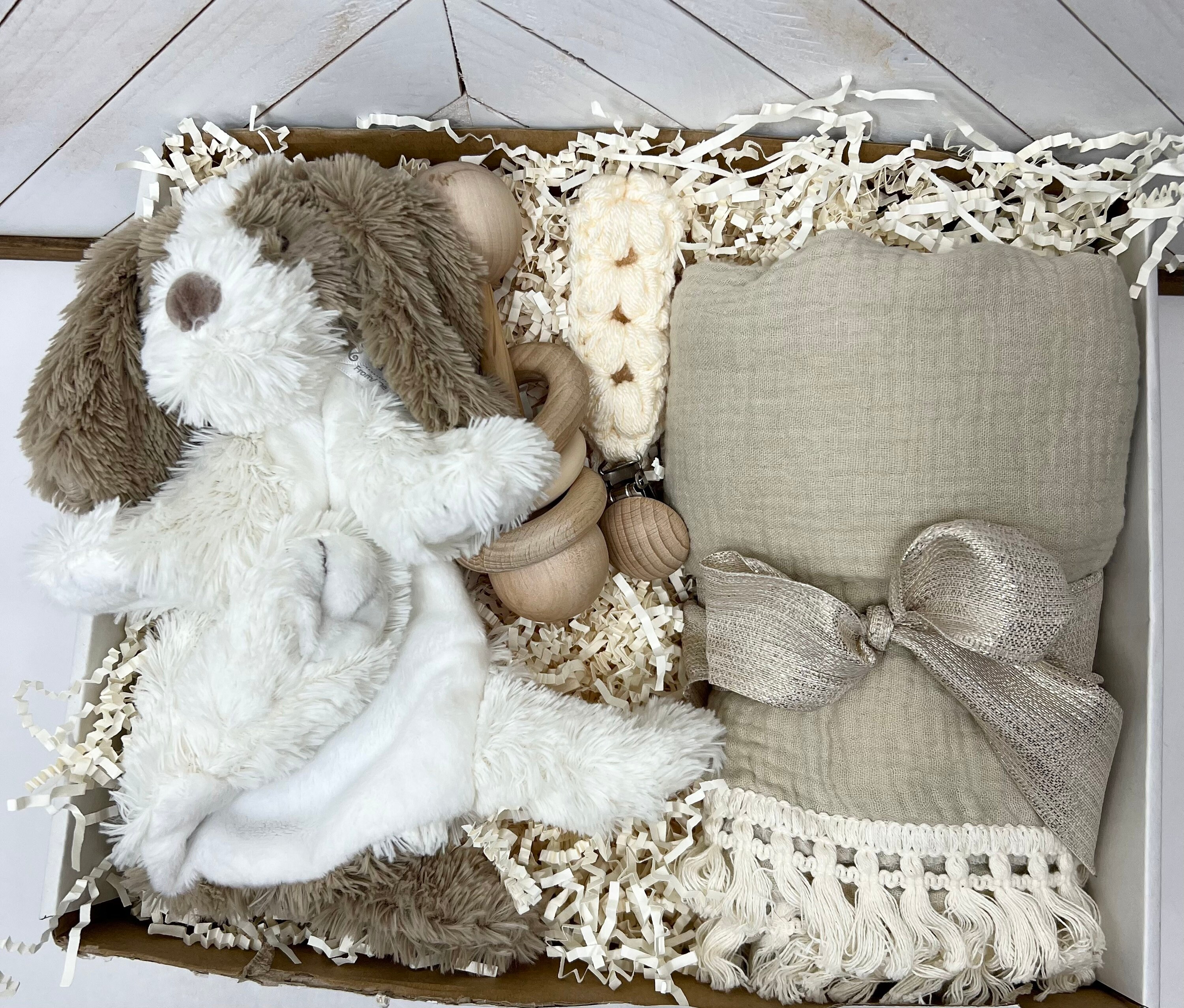 Baby Gift Set Neutral Gift Box Baby Gift Set Baby Shower Etsy