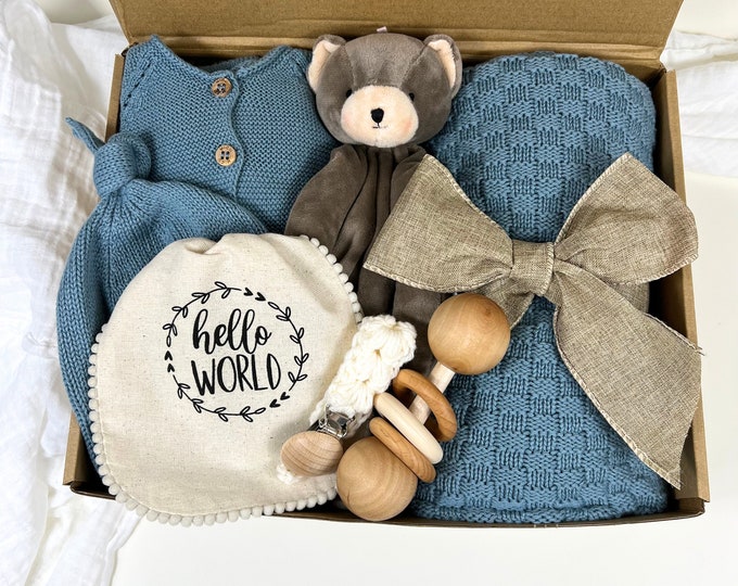 Baby Boy Gift, Newborn Baby Boy Gift, Newborn Coming Home Set - Etsy
