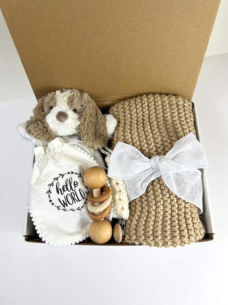 Baby Gift Set Neutral Gift Box Baby Gift Set Baby Shower Etsy