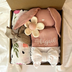 Baby girl Gift, Baby girl gift box, Newborn girl gift, New Baby girl gift, Baby shower gift, baby name girl gift