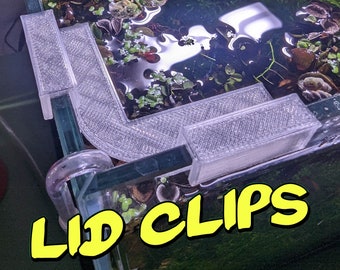 Aquarium Lid Clips for Rimless Tanks - Multiple Thickness Options