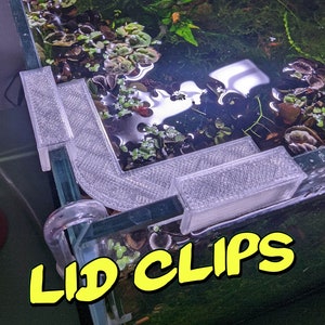 Aquarium Lid Clips for Rimless Tanks - Multiple Thickness Options