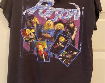 Vintage 80s POISON Open up and Say Ahh! BANNED 1988 Tour Concert