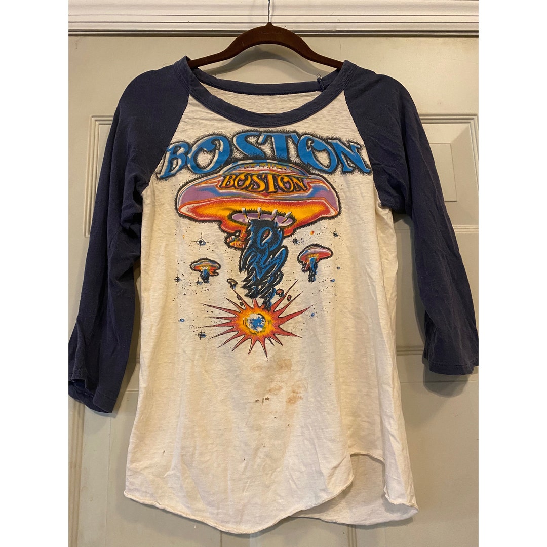 RARE Vintage 1978 Boston Long Sleeve 3/4 Baseball Band Tee