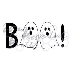 Boo! Spider Web Ghost Graphic  | .svg .png .jpg .eps .dxf