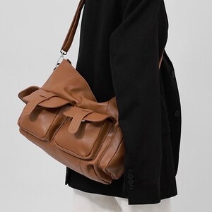 crossbody leather bag, shoulder leather bag,