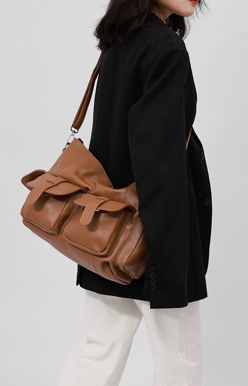 crossbody leather bag, shoulder leather bag,