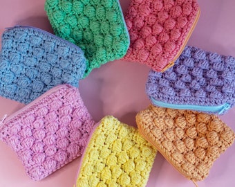 Handmade crochet coin purse
