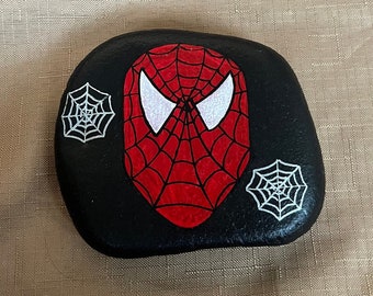 Spiderman Painted Rock