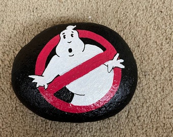 Ghostbusters Painted Rock