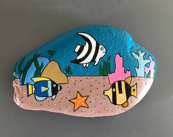 Ocean Painted Rock