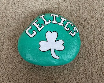 Celtics Painted Rock