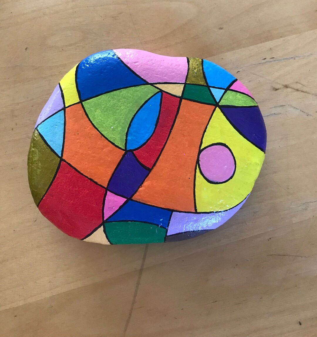 Abstract Painted Rock - Etsy