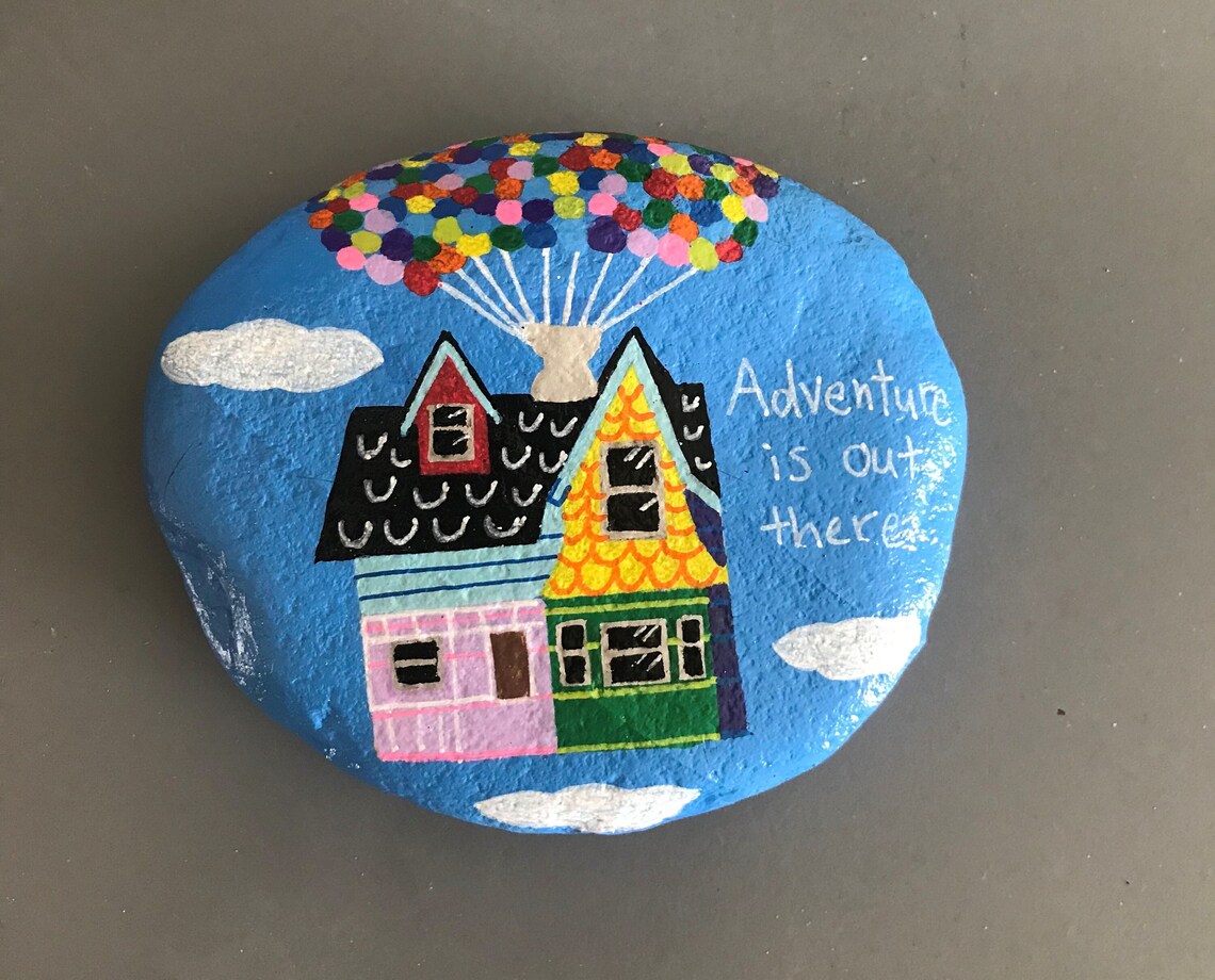 Up Painted Rocks Up Pixar Movie Painted Rock - Etsy