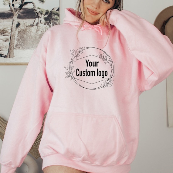 Custom sales pink hoodie