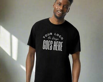 Custom Gildan Heavy Cotton T-Shirt, Personalized Logo Tee, Custom Text Unisex Shirt, Business Promo Shirt, Bulk Order Ready, G500 Tee