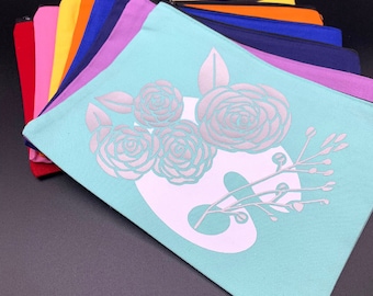 Artist Palette pencil bag, craft bag, teacher bags, cute pencil bags, teacher gift, artist gift, art teacher gift