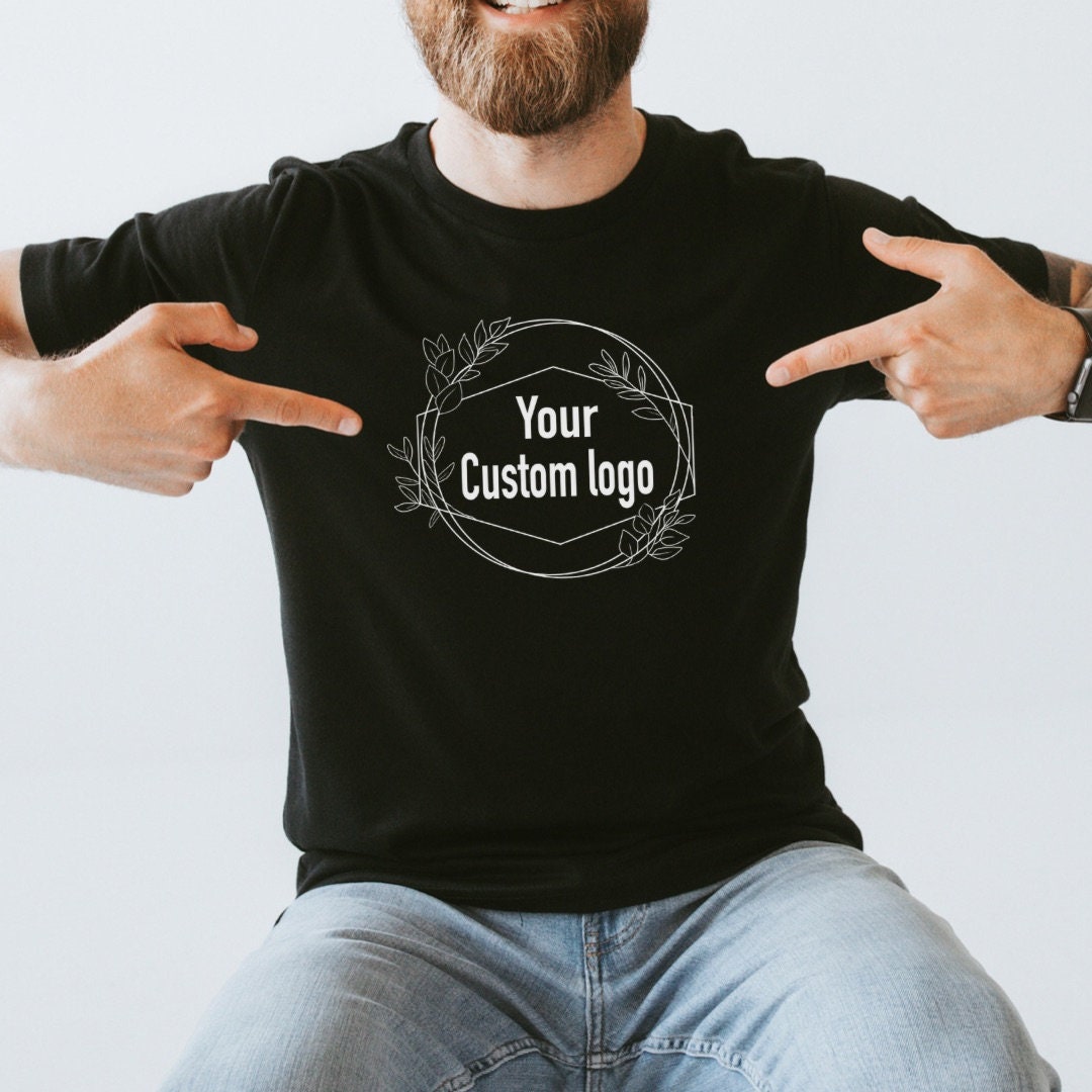 Custom Logo T-shirt Design, 8-10” Center Chest Image on