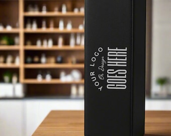 Custom Engraved Wine Box, Single Bottle Slide Lid, Personalized Wood Gift Box, Wedding & Anniversary Gift, Corporate Logo Keepsake, Rustic