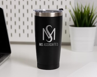 Custom 20oz Powder Coated Tumbler, Customized Tumbler, Personalized Insulated Travel Mug, Stainless Steel Cup, Name Tumbler