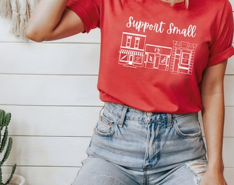 Support Small Business Crewneck, Shop Local, Local Shirt, Support Local Business, Bakery Shirt, Bookshop Shirt, Small Business