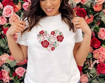 Trofi Flower Love ロングTシャツ Trofi Flower Love ロングTシャツ LUCY tシャツ LUCY/トロミ