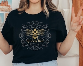 Queen Bee Shirt, Cute Bee Shirt, Bee Gifts For Women, Bumble Bee Shirt, Bee Lover Shirt, Bee Queen Decal, Bee Keeper Gift, Beekeeper Shirt