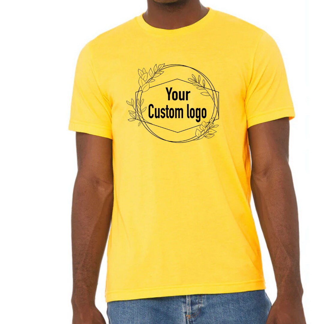 Custom Logo T-shirt Design, 8-10” Center Chest Image on