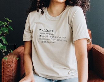 Coffee Definition Shirt, Funny Shirt For Dad, Sarcastic Coffee Shirt, Men’s Coffee Shirt, Coffee Lovers Shirt, Gift for Coffee Lover